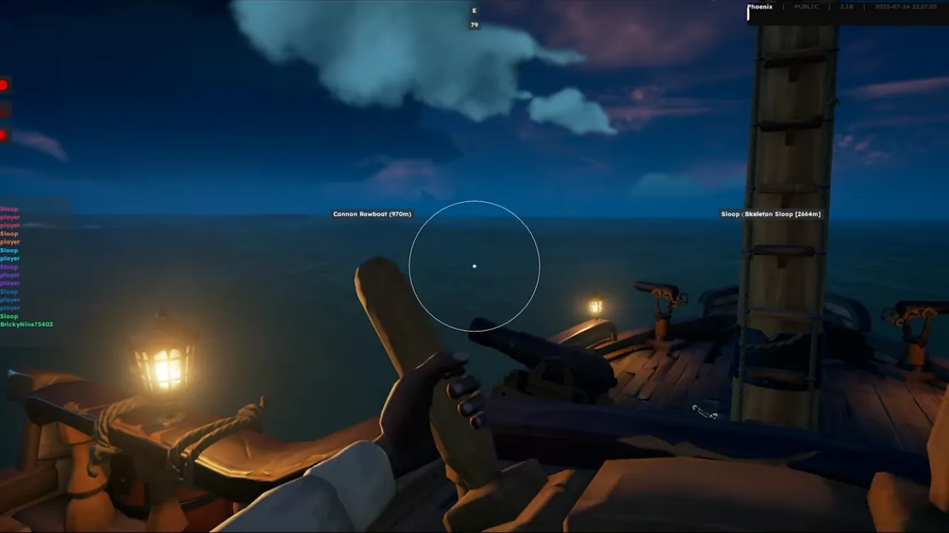 Entity list and ship ESP overlay in Sea of Thieves